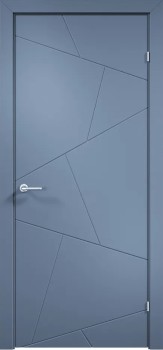 Межкомнатная дверь "Триест 02", пг, RAL 5014 (синяя)