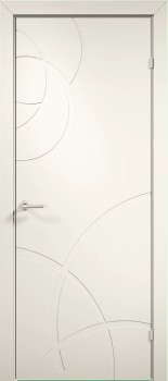 Межкомнатная дверь "Триест 03", пг, RAL 9010 (белая)