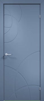Межкомнатная дверь "Триест 03", пг, RAL 5014 (синяя)