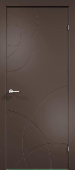 Межкомнатная дверь "Триест 03", пг, RAL 8017 (коричневая)