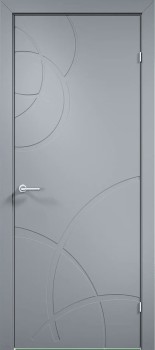 Межкомнатная дверь "Триест 03", пг, RAL 7040 (серая)