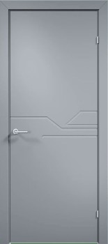 Межкомнатная дверь "Триест 04", пг, RAL 7040 (серая)