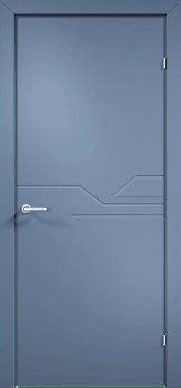 Межкомнатная дверь "Триест 04", пг, RAL 5014 (синяя)