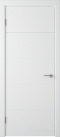 Фото -   Межкомнатная дверь "Тривиа", пг, белый   | фото в интерьере