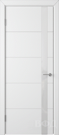 Фото -   Межкомнатная дверь "Тривиа", по, белый   | фото в интерьере