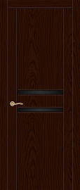 Фото -   Межкомнатная дверь "Турин-2", по, ясень шоколад   | фото в интерьере