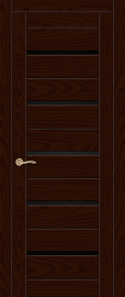 Фото -   Межкомнатная дверь "Турин-5", по, ясень шоколад   | фото в интерьере