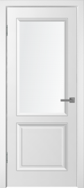 Фото -   Межкомнатная дверь "УНО-2", по, белый   | фото в интерьере
