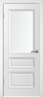 Фото -   Межкомнатная дверь "УНО-3", по, белый   | фото в интерьере
