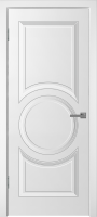 Фото -   Межкомнатная дверь "УНО-5", пг, белый   | фото в интерьере