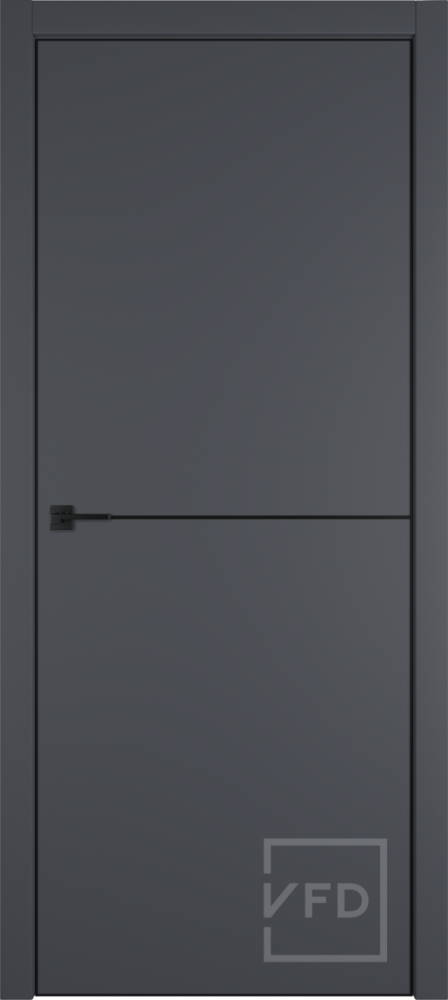 Межкомнатная дверь "URBAN 1", пг, Emalex onyx 4-xBE Black mould