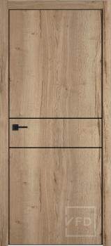 Межкомнатная дверь "URBAN 2H", пг, Texas oak 4-xBE Black mould