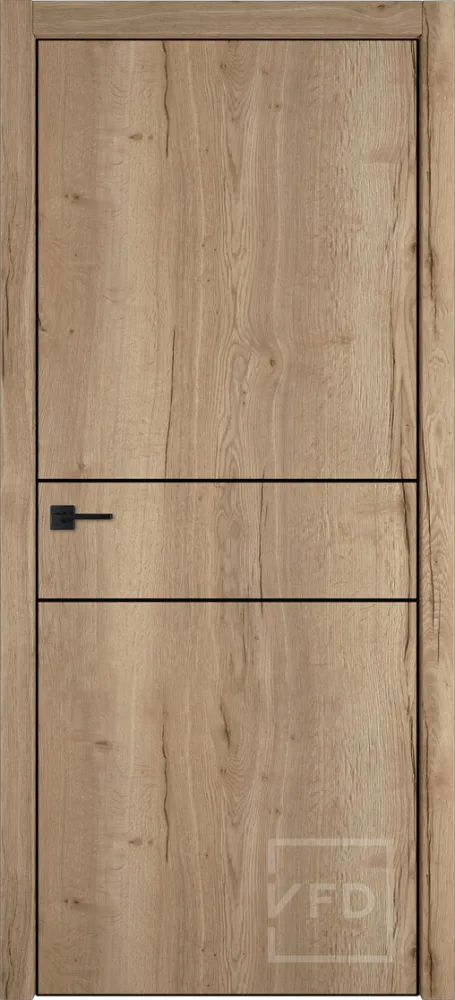 Межкомнатная дверь "УРБАН 2ГР" (URBAN 2)H, пг, Дуб техас (Texas oak) 4-xBE Black mould