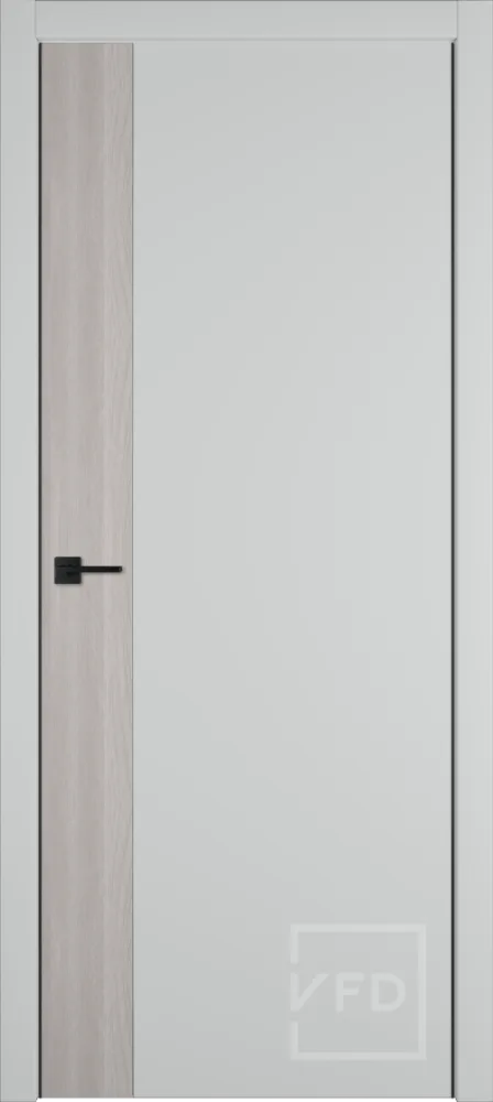 Межкомнатная дверь "УРБАН ВР" (URBAN V), пг, Эмалекс серый/Дуб каменный ЧК