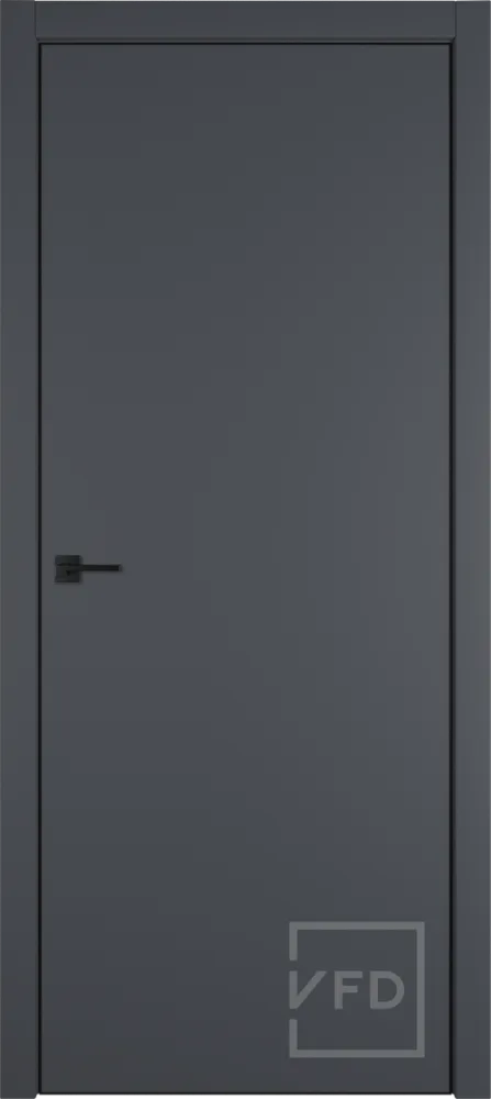 Межкомнатная дверь "УРБАН ЗT" (URBAN Z), пг, Эмалекс графит (Onyx) BE, черная кромка