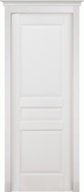 Фото -   Межкомнатная дверь Валенсия, пг, белая эмаль   | фото в интерьере