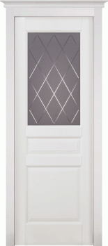Межкомнатная дверь Валенсия, по, белая эмаль