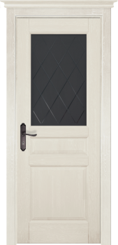 Межкомнатная дверь "Валенсия", по, Эмаль слоновая кость, Браш сосна