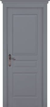 Межкомнатная дверь "Валенсия", пг, Эмаль Грей, Браш сосна