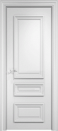 Фото -   Межкомнатная дверь "Вербена", пг, белый   | фото в интерьере