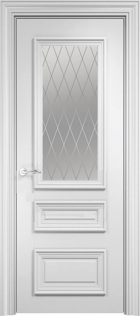 Фото -   Межкомнатная дверь "Вербена", по, белый   | фото в интерьере