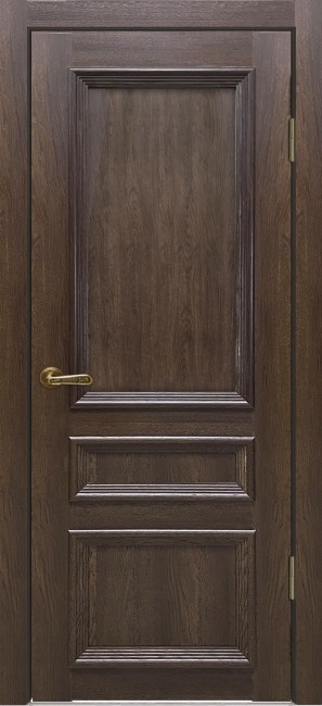 Фото -   Межкомнатная дверь "Вероника-5", пг, дуб оксфордский   | фото в интерьере