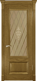 Фото -   Межкомнатная дверь "Версаль 1", по, дуб мед   | фото в интерьере