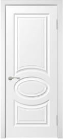 Фото -   Межкомнатная дверь "Виктория", пг, белый   | фото в интерьере