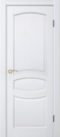 Фото -   Межкомнатная дверь "Виктория", пг, Белый жемчуг   | фото в интерьере