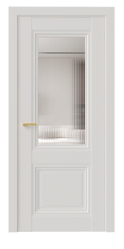 Межкомнатная дверь "VN 1", по "Стекло Moru", белый (ПЭТ)