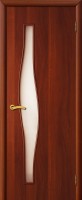 Фото -   Межкомнатная дверь "Волна", по, итальянский орех   | фото в интерьере