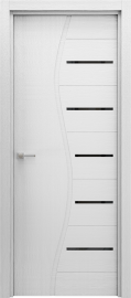Фото -   Межкомнатная дверь "Волна", по, белая   | фото в интерьере