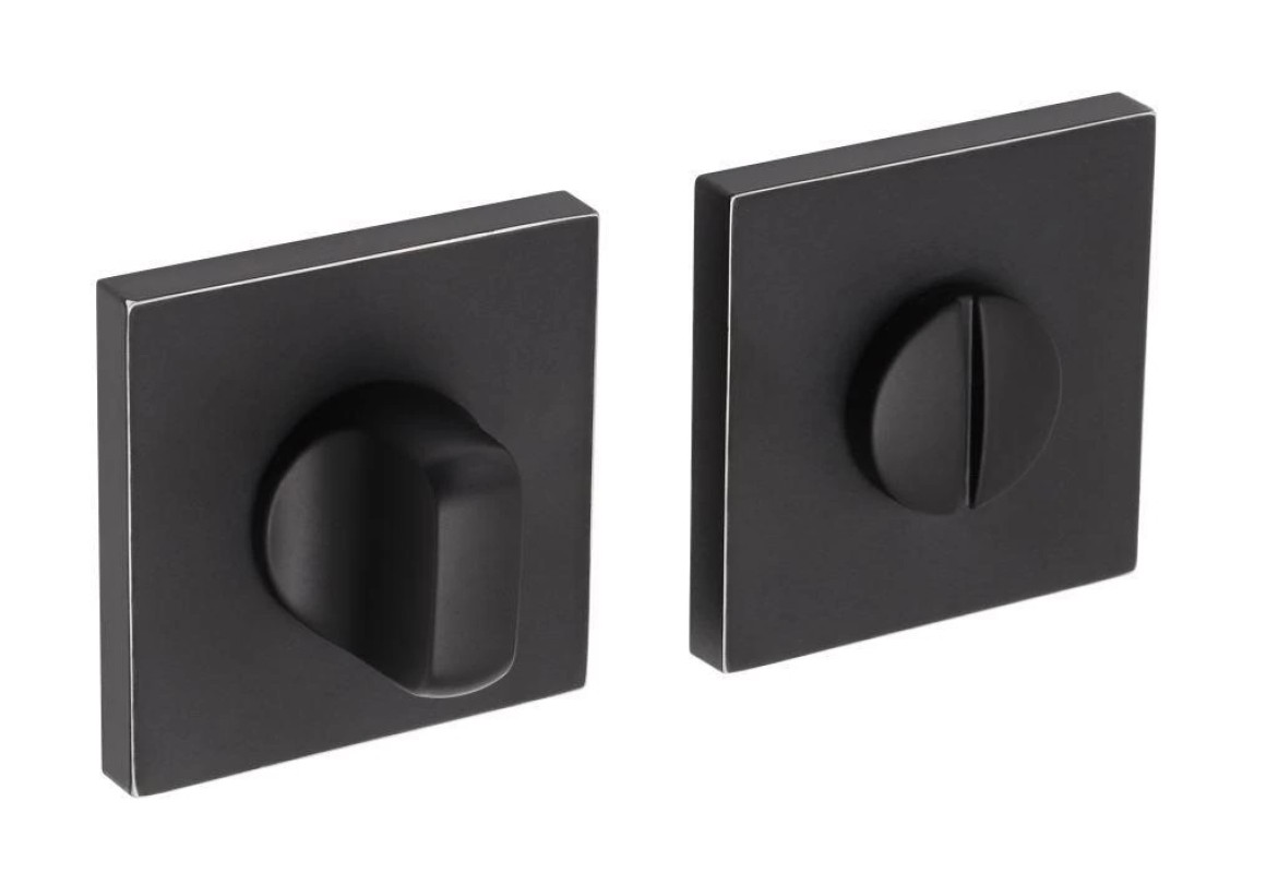 Фиксатор сантехнический ADDEN BAU, WC SQ-003 BLACK / CHROME RIM (цвет ЧЁРНЫЙ МАТОВЫЙ/ ХРОМ)