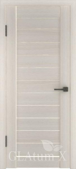 Фото -   Межкомнатная дверь "Атум Х6", пг, беленый дуб (BIANCO)   | фото в интерьере
