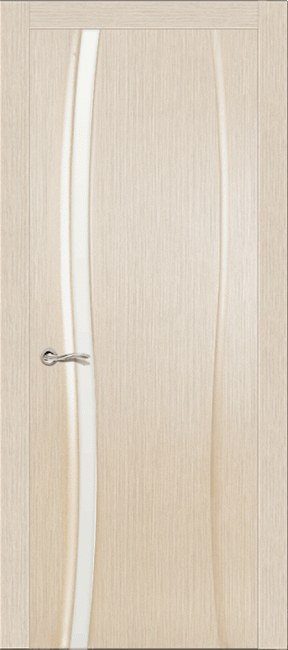 Фото -   Межкомнатная дверь "Жемчуг-1", по, беленый дуб   | фото в интерьере