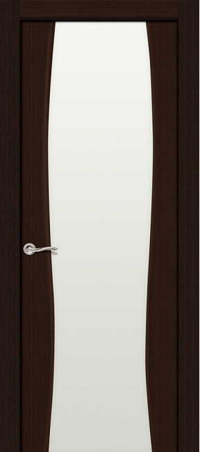 Фото -   Межкомнатная дверь "Жемчуг-2", по, венге   | фото в интерьере